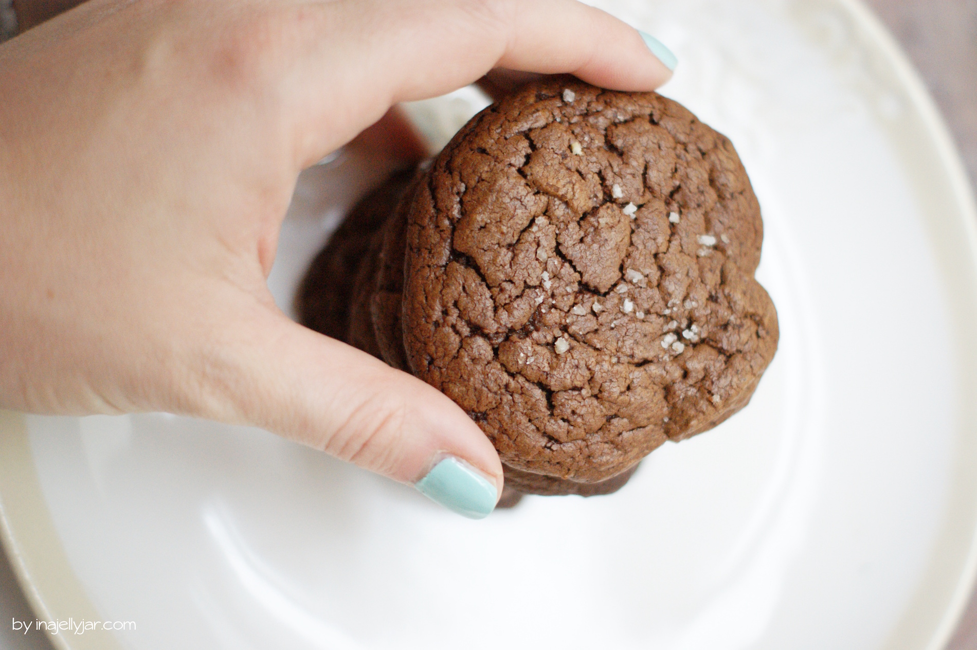 BrownieCookies mit Fleur de Sel Moment in a Jelly Jar