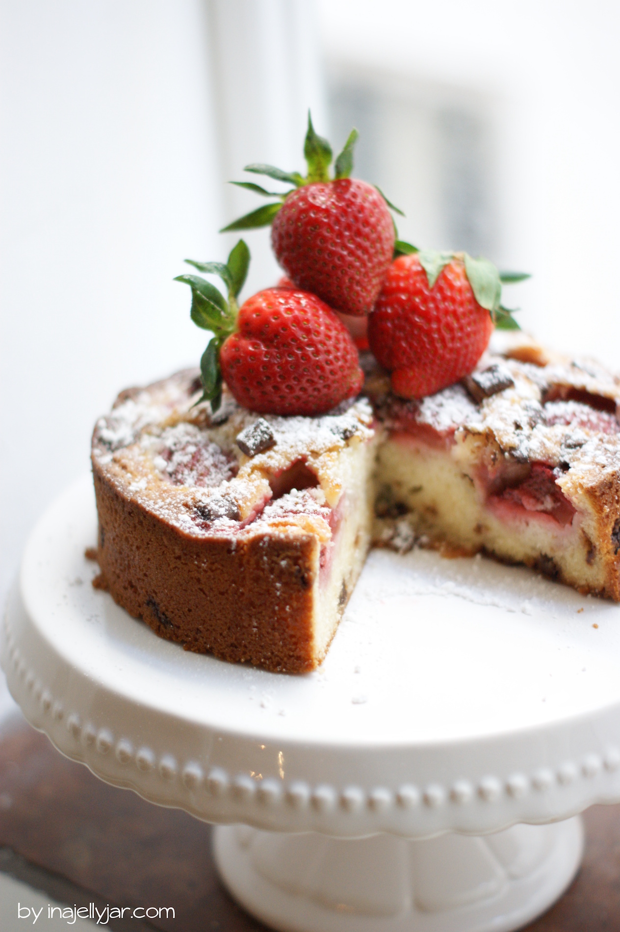 Chocolate Chip Cookie-Kuchen mit Erdbeeren | Moment in a Jelly Jar Chocolate Chip Cookie-Kuchen mit Erdbeeren | Moment in a Jelly Jar