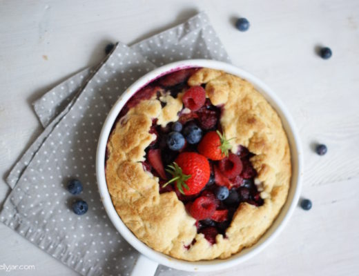 Sommerbeeren-Galette als Dessert