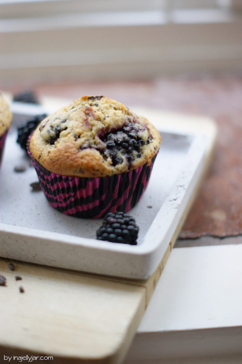 Brombeer-Schoko-Muffins mit Schafmilch | Moment in a Jelly Jar