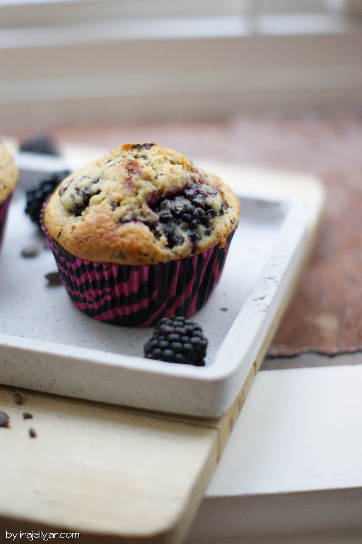 Brombeer-Schoko-Muffins mit Schafmilch | Moment in a Jelly Jar