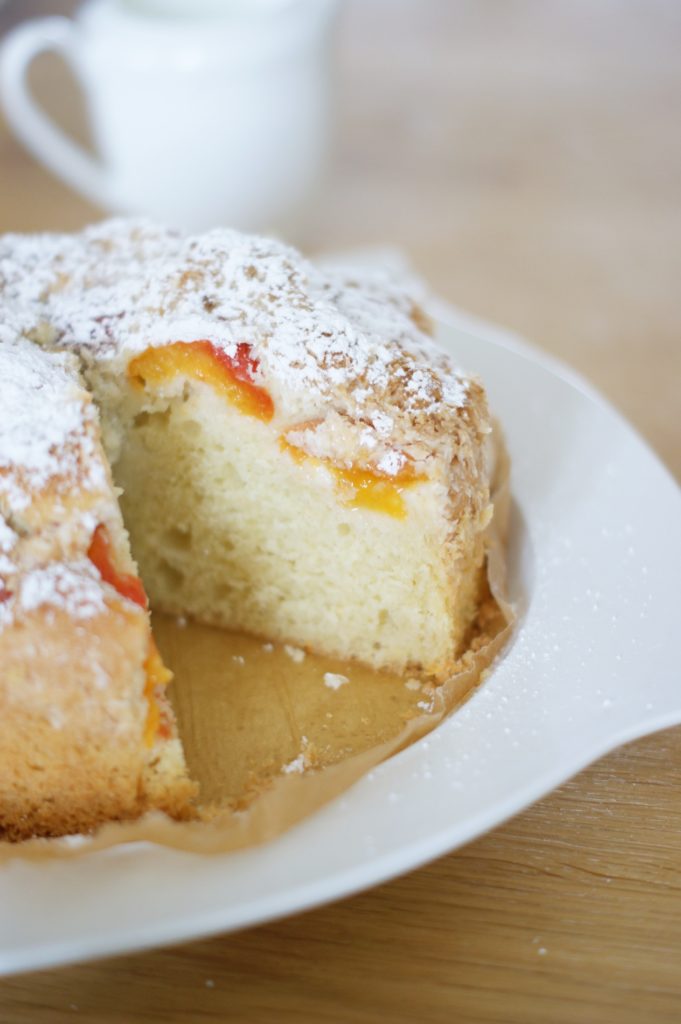 Marillenkuchen mit zweierlei Kokos