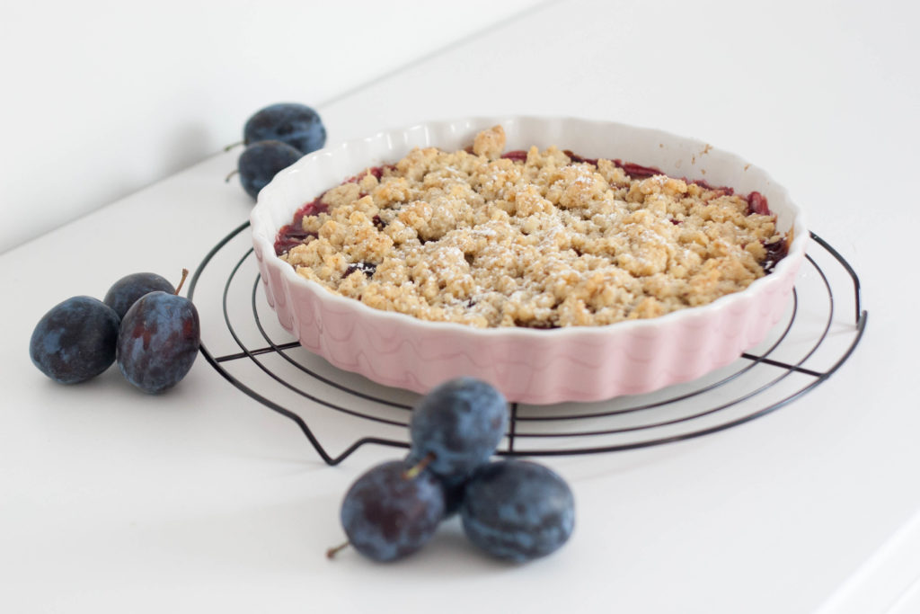 Rezept für Zwetschken-Crumble