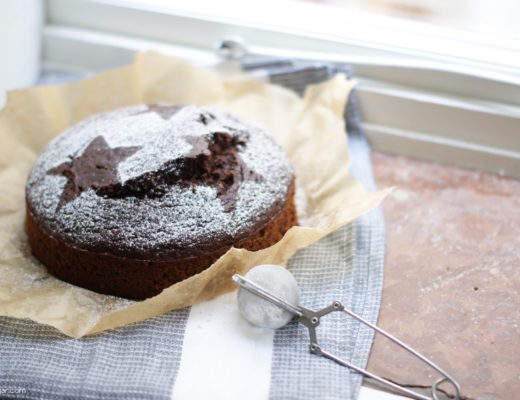 Schoko-Kürbiskuchen mit Vollkornmehl