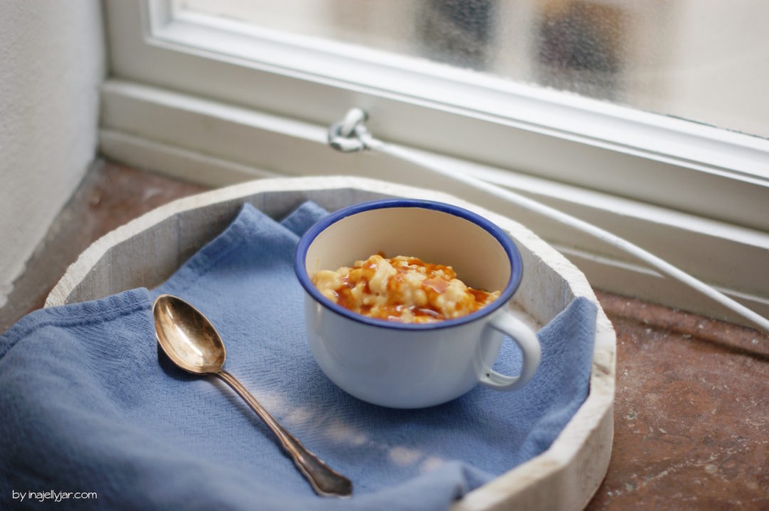 Rezept für Milchreis mit Salzkaramell