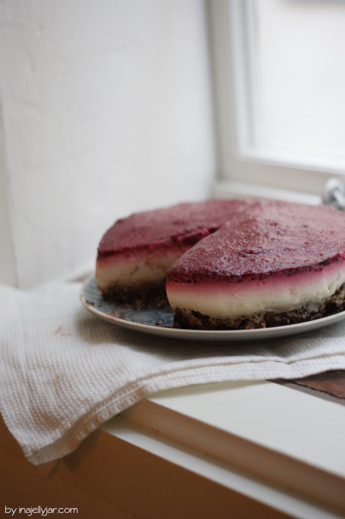 No-Bake-Torte auf Schokoboden