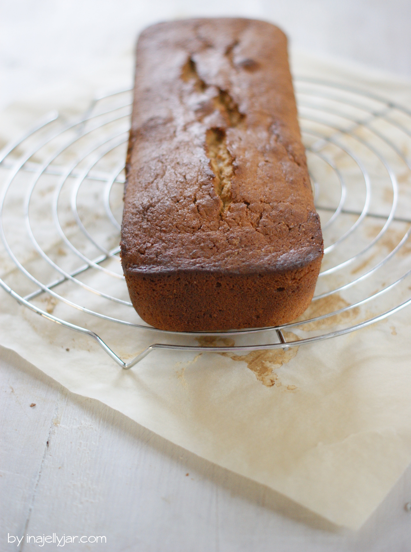 Rezept für Walnusskuchen mit Honig und Frischkäse-Glasur